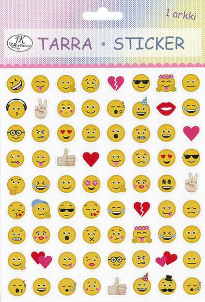 emoji Pelekat Kilauan Kertas