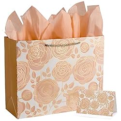 Beg Hadiah Rose Gold dengan Tisu